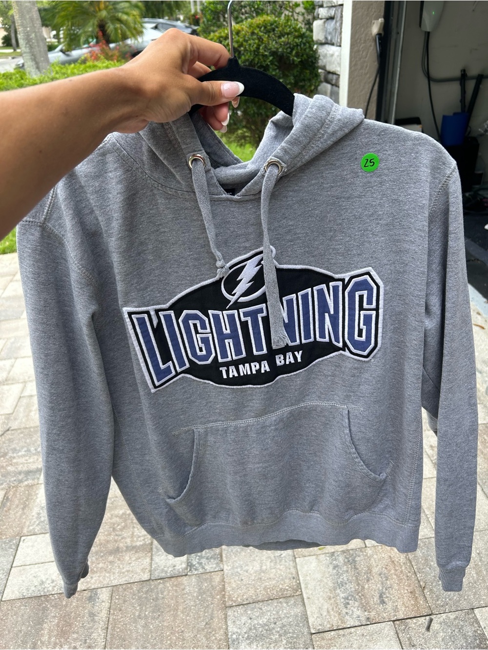 Gray Tampa Bay Lightning Hooded Sweatshirt
